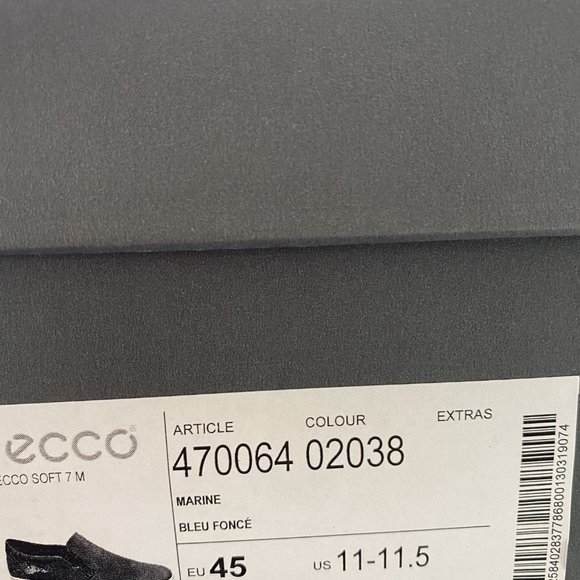 ECCO Soft 7 Perforated Slip-On Men Suede Sneakers - Picture 9 of 9